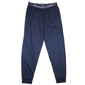 NEW Polo Ralph Lauren Sleepwear Men Navy Blue Jogger Pajama Pants Size Large